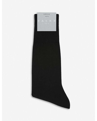 FALKE No.4 Silk-blend Socks - Black
