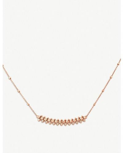 Cartier Clash De 18ct Pink-gold Necklace - Natural