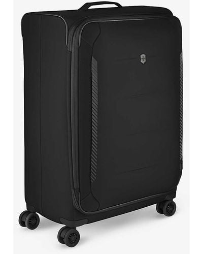 Victorinox Crosslight Large Softside Recycled-polyester Suitcase - Black