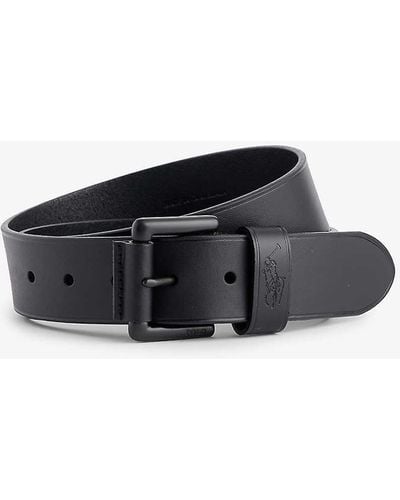 Polo Ralph Lauren Logo-embossed Leather Belt - Black