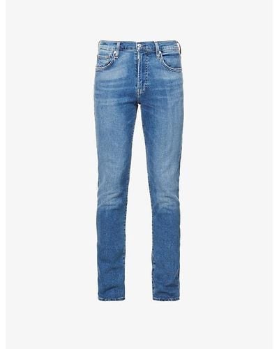 Citizens of Humanity London Regular-fit Tapered Stretch-denim Jeans - Blue