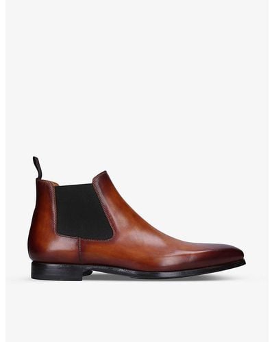 Magnanni Shaw Leather Chelsea Boots - Brown