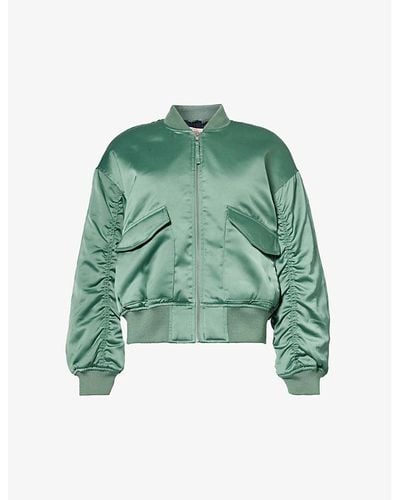Levi's Andy Techy Ribbed-trim Shell Jacket - Green