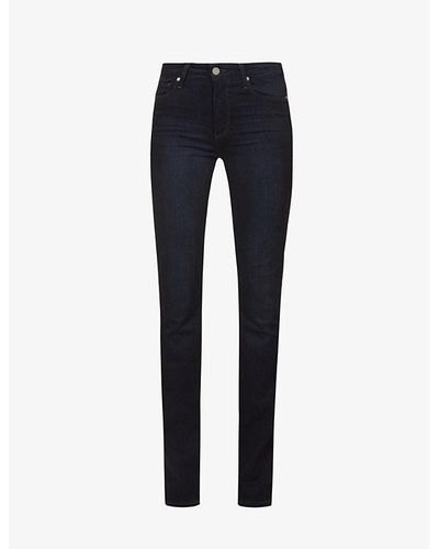PAIGE Hoxton Straight-leg High-rise Jeans - Blue