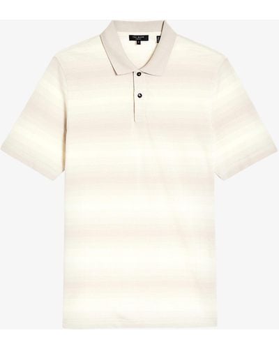 Ted Baker Omeath Striped Cotton Polo Shirt - Multicolour