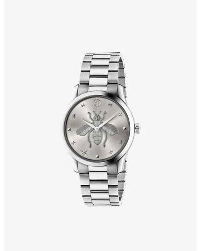 Gucci Ya1264126 G-timeless Strainless Steel Watch - White