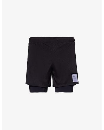Satisfy Techsilktm Lined Stretch-shell Shorts - Black