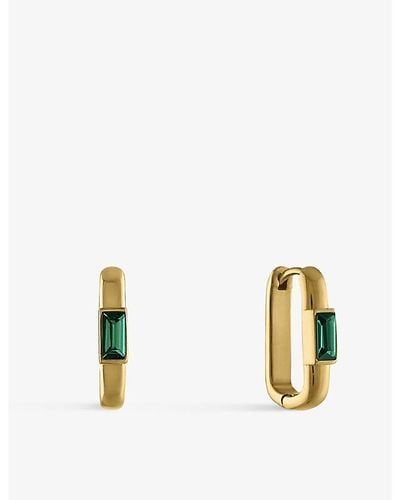 OMA THE LABEL The Hverdag 18ct Yellow Gold-plated Brass Hoop Earrings - Metallic