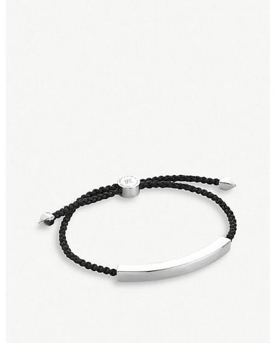Monica Vinader Linear Sterling Friendship Bracelet - Metallic