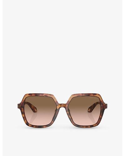 Giorgio Armani Ar8193u Square-frame Acetate Sunglasses - Pink