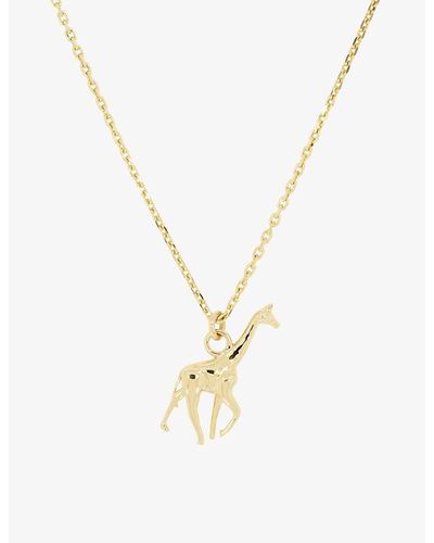 The Alkemistry Giraffe 18ct Yellow Gold Pendant Necklace - Metallic