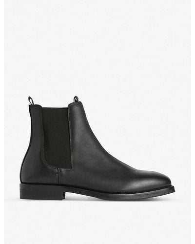 AllSaints Eli Leather Chelsea Boots - Black