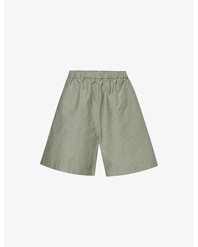 Sunspel X Nigel Cabourn Ripstop Cotton-blend Shorts - Green