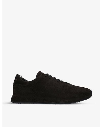Officine Creative Race 17 Covered-sole Suede Sneakers - Black