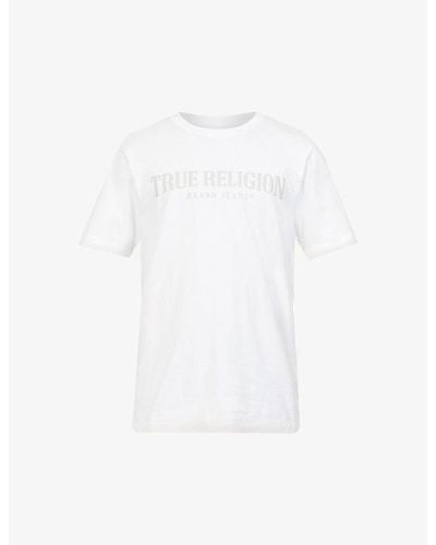 True Religion Logo-print Cotton-jersey T-shirt X - White
