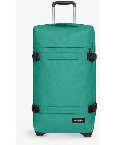 Eastpak Transit'r Large Woven Suitcase - Green