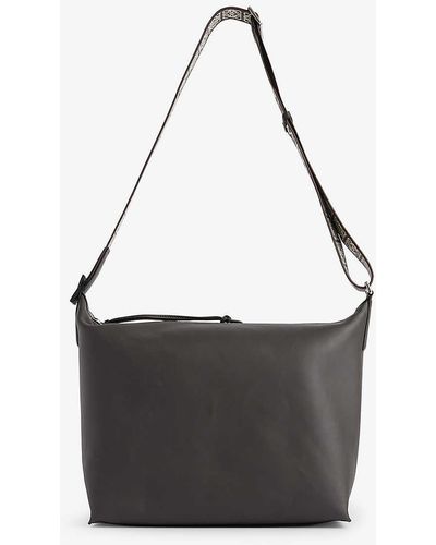 Loewe Cubi Leather Shoulder Bag - Black