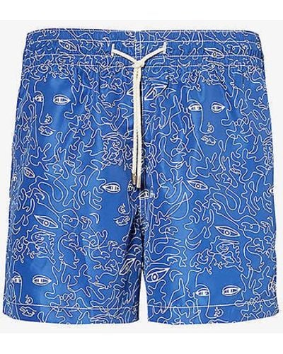 ARRELS Barcelona Juliana Printed Swim Shorts - Blue