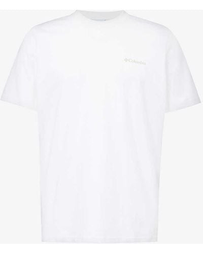 Columbia Explorers Canyon Graphic-print Cotton-jersey T-shirt Xx - White