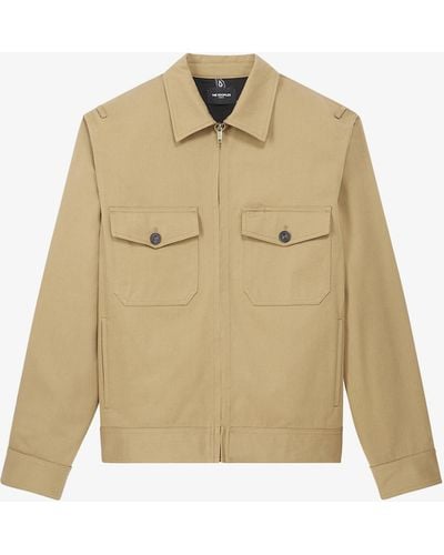 The Kooples Zipped Cotton Workwear Jacket - Multicolour