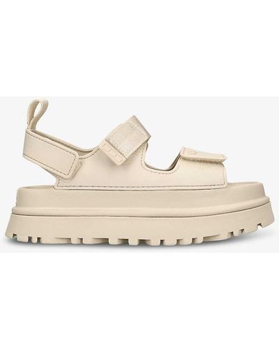 UGG Goldenglow Adjustable-strap Woven Sandals - Natural