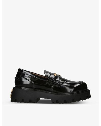Naked Wolfe Flawed Box Leather Loafers - Black