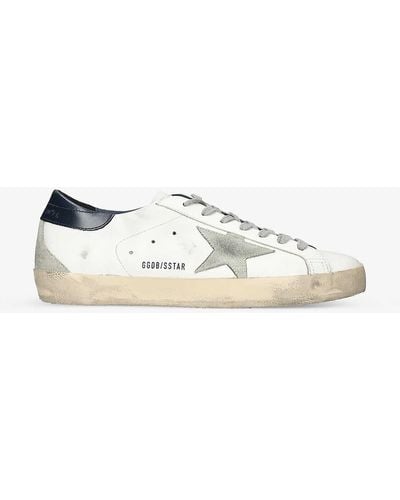 Golden Goose Superstar Star-appliqué Leather Low-top Trainers - Natural