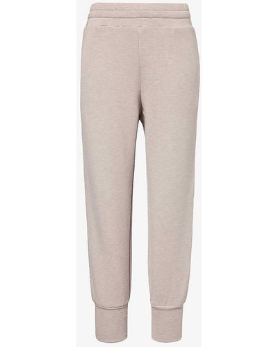 Varley The Slim Cuff 25' Relaxed-fit Mid-rise Stretch-woven jogging Bottoms - Natural