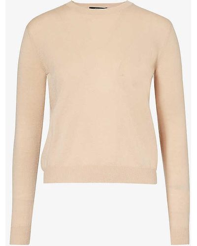 Weekend by Maxmara Mochi Round-neck Wool And Cashmere-blend Jumper X - White