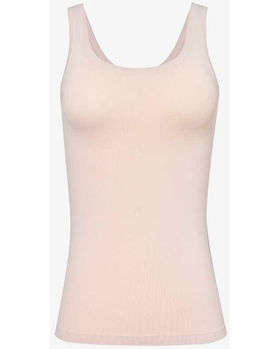 Hanro Touch Feeling Stretch-woven Vest Top - White