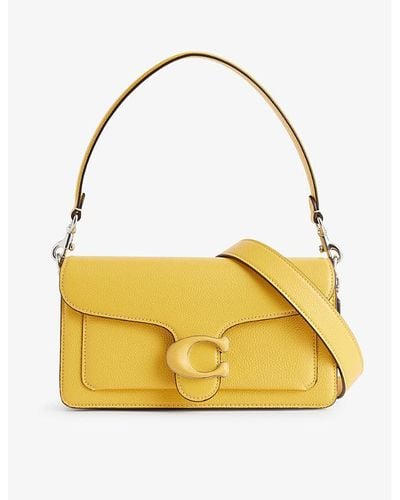 COACH Tabby 26 Leather Shoulder Bag - Yellow