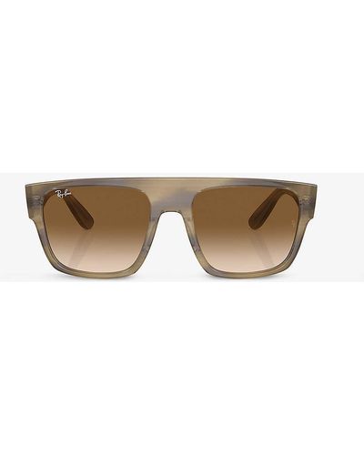 Ray-Ban Rb0360s Drifter Square-frame Propionate Sunglasses - Brown
