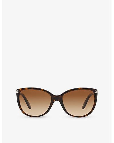 Ralph Lauren Ra5160 Square-frame Tortoiseshell Acetate Sunglasses - Brown