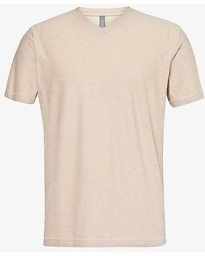Vuori Strato Tech Brand-patch Regular-fit Stretch-woven T-shirt - White