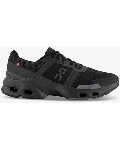 On Shoes Cloudpulse Cushioned-sole Mesh Low-top Trainers - Black