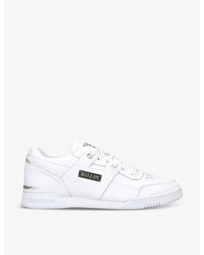 Mallet X Reebok Brand-patch Leather Low-top Trainers - White