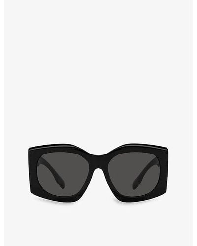 Burberry Be4388u Madeline Square-frame Acetate Sunglasses - Black
