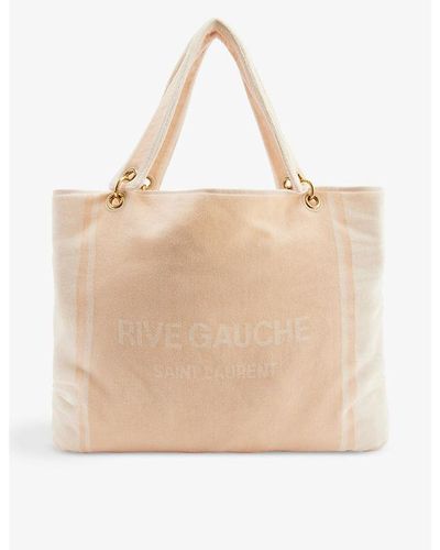 Saint Laurent Rive Gauche Towel Cabas Tote Bag - ShopStyle