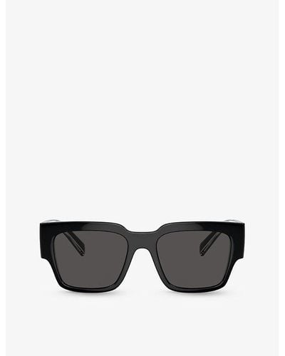 Dolce & Gabbana Dg6184 Square-frame Injected Sunglasses - Black