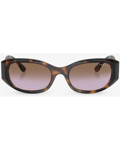 Vogue Vo5525s Pillow-frame Nylon Sunglasses - Brown