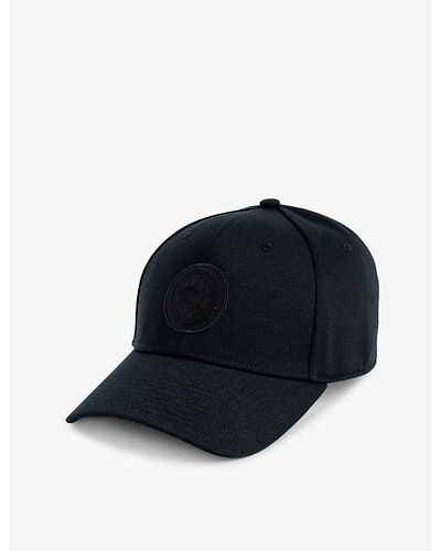 Canada Goose Brand-embroidered Woven Cap - Blue