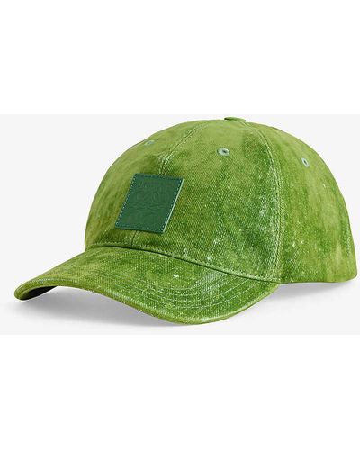 Loewe Patch Logo-embellished Cotton-blend Baseball Cap - Green
