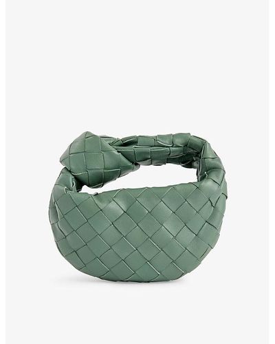 Bottega Veneta Candy Jodie Intrecciato-weave Leather Top-handle Bag - Green
