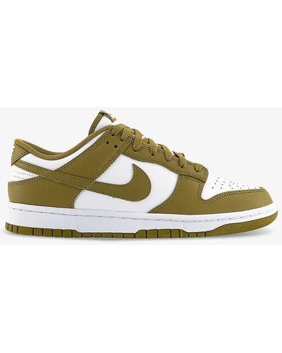 Nike Dunk Low Leather Low-top Trainers - Green