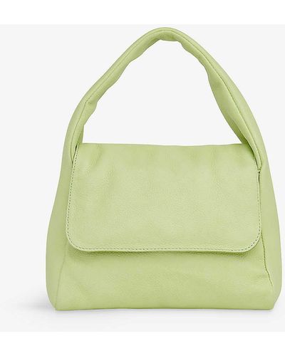 Whistles Brooke Puffy-style Leather Mini Tote Bag - Green