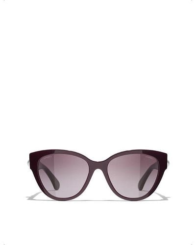 Chanel Butterfly Sunglasses - Purple