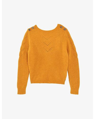 IKKS Reversible Wrap Knitted Sweater X - Orange