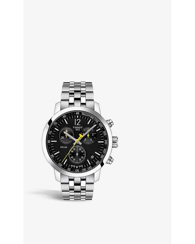 Tissot T114.417.11.057.00 Prc 200 Chronograph Stainless Steel Watch - Metallic