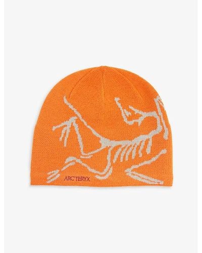 Arc'teryx Bird Head Toque Logo-print Wool-blend Beanie Hat - Orange
