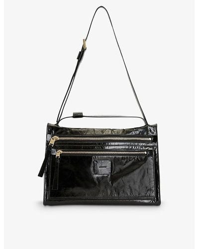 AllSaints Renee Leather Shoulder Bag - Black